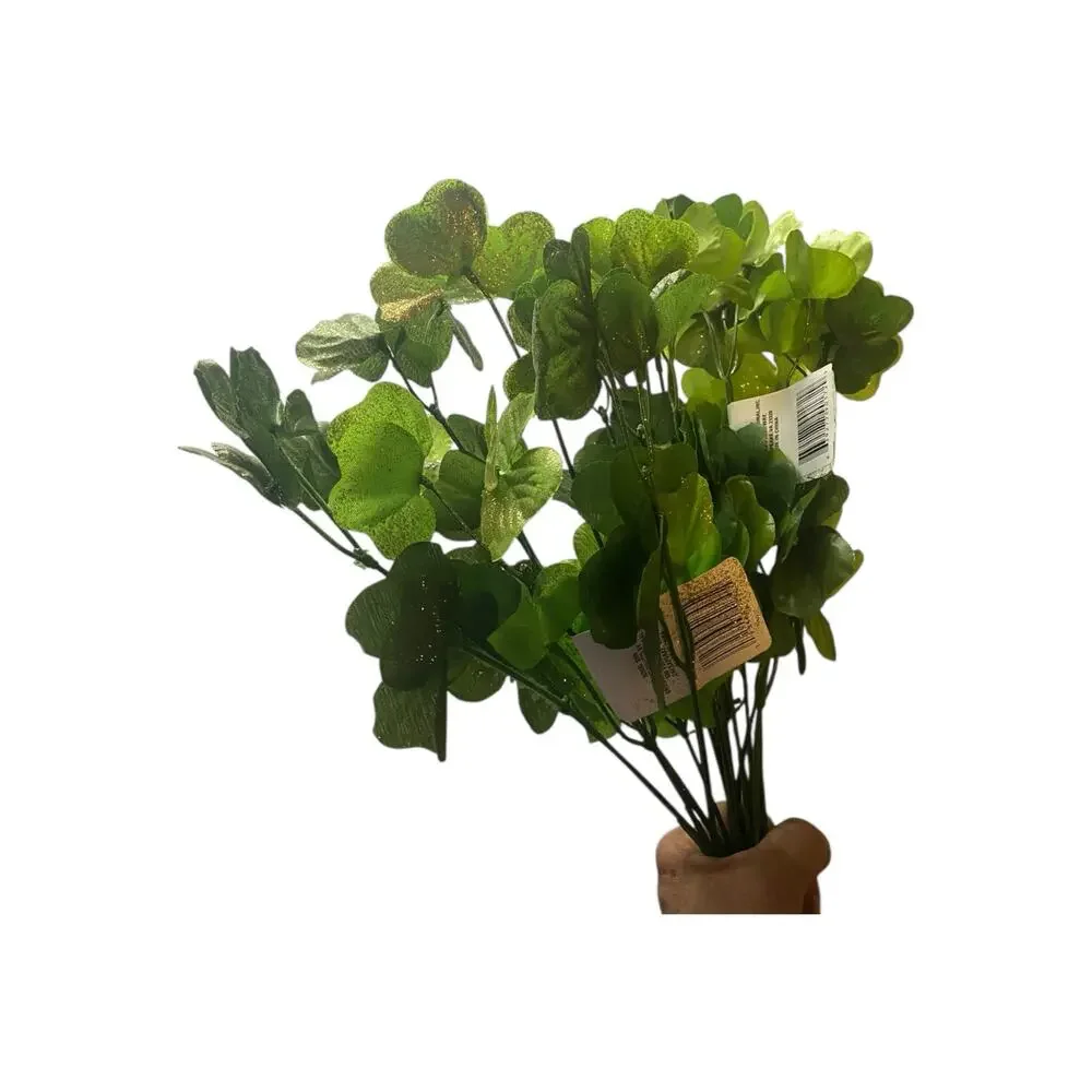 Shamrock Greenery Picks – Set of 2 Bundles • St Patricks Day Craft Supplies